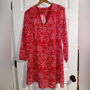 I.N.C. International Concepts® breezy shift red floral dress